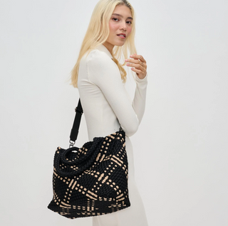Sky's The Limit Medium Tote Black Nude
