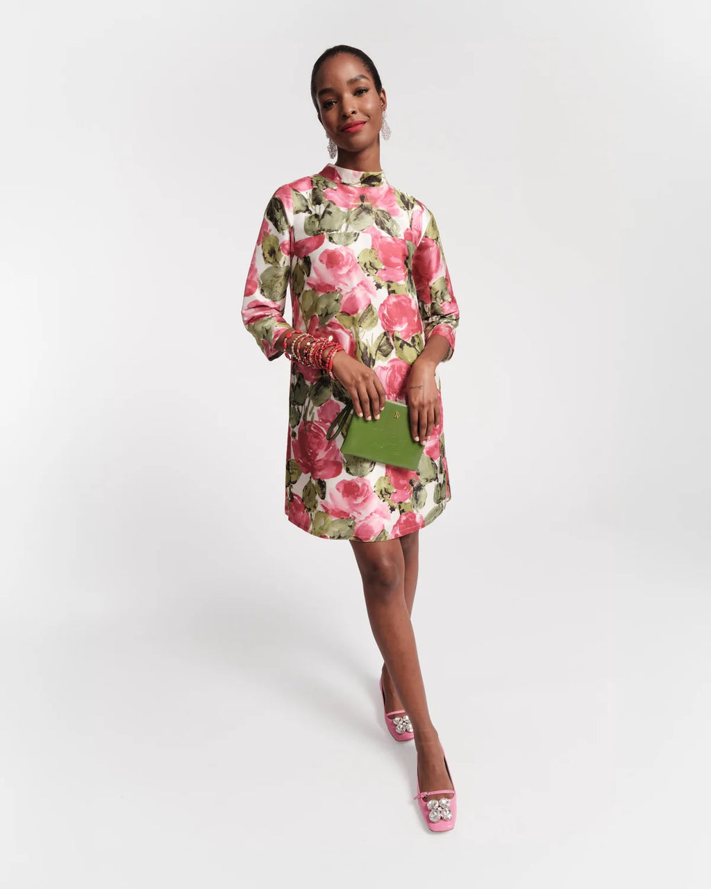 Diplomat Mini Dress Pretty Peonies Poly Dupion – Monkee's of Punta Gorda