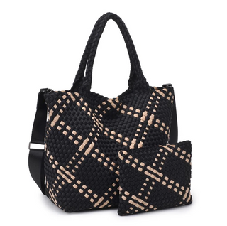 Sky's The Limit Medium Tote Black Nude