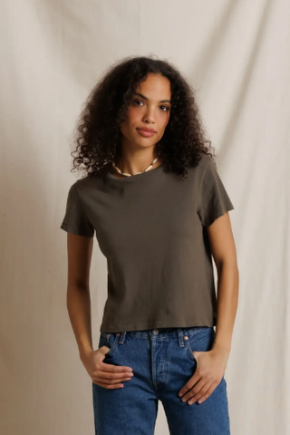 Lisa Tee-Dark Olive