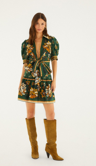 Ayla Green Mini Dress