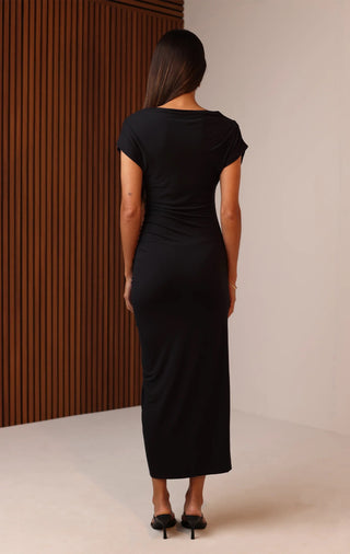 Shelby Shirred Slit Dress