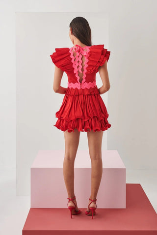 Prisma Dress Red