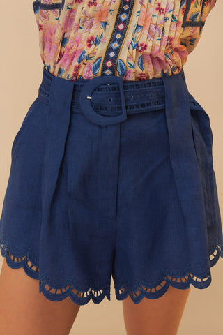L Navy Blue Richelieu Running Shorts