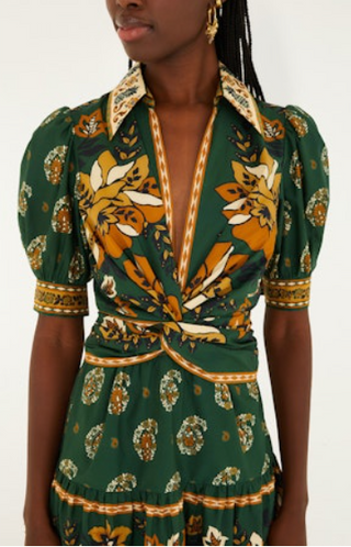 Ayla Green Mini Dress