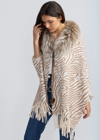 Zebra Fur Cape