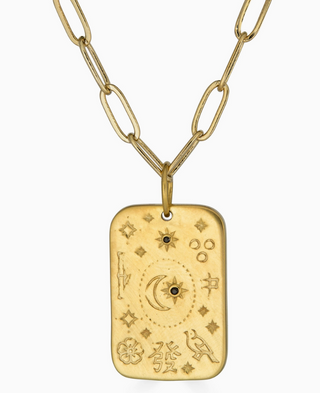 Mahjong Moon Talisman Necklace