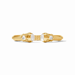 Cabochon Demi Cuff-Iridescent Clear Crystal