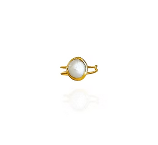 Single Pearl Ring-Gold