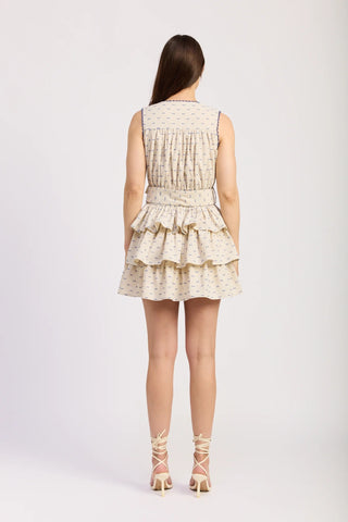 Mini Dress w Pom Pom Trim