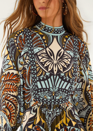 Balamana Multicolor Mini Dress