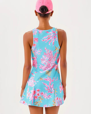 UPF 50+ Luxletic Westley Active Dress Multi Royal Coral
