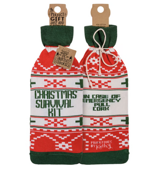 Christmas Survival Kit Bottle Sock