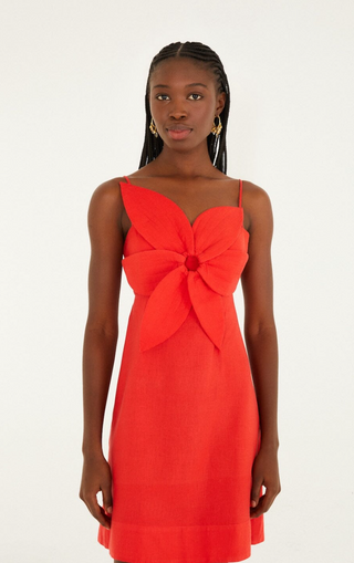 Red Flower Mini Dress