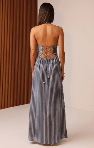 Women's Helena Maxi Dress | Color: Shoreline Stripe | Size: Small by Shore Women's Helena Maxi Dress | Color: Shoreline Stripe | Size: Small by Shore