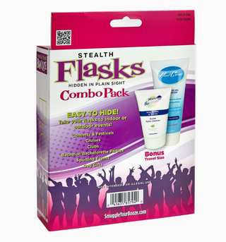 Hand Creme & Sanitizer Flask Combo Pack