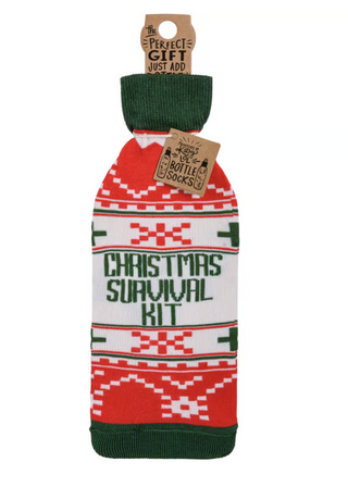 Christmas Survival Kit Bottle Sock