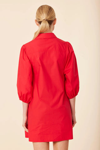Poplin Exaggerated Sleeve Tunic Dress
