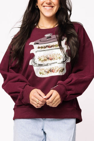 Maroon Vintage Corning Ware Sweatshirt