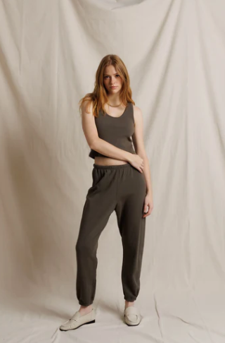 Johnny Sweatpant-Dark Olive