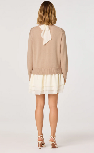 Kalyn Sweater Mixed Media Mini Dress