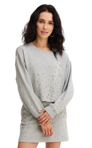 Rhinestone Mini Skirt