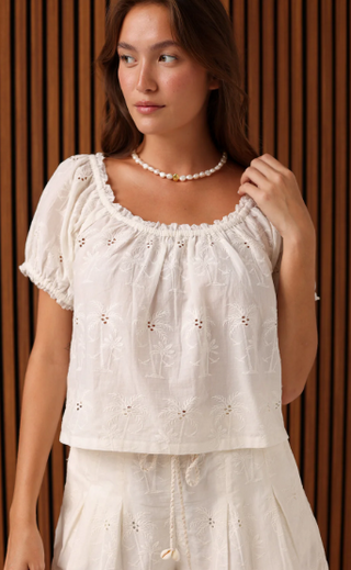Skylar Eyelet Blouse