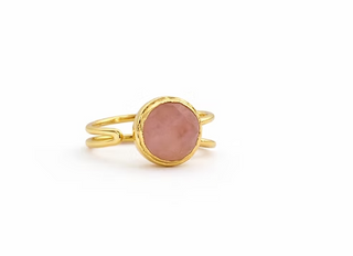 Pink Stone Single Ring