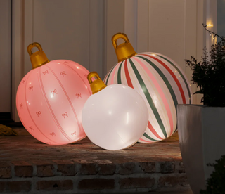 Pink Light Up Inflatable Ornaments