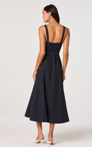 McKinley Button-Front Midi Dress