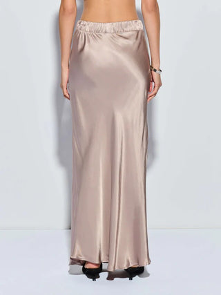 Maribel Bias Skirt with Slit