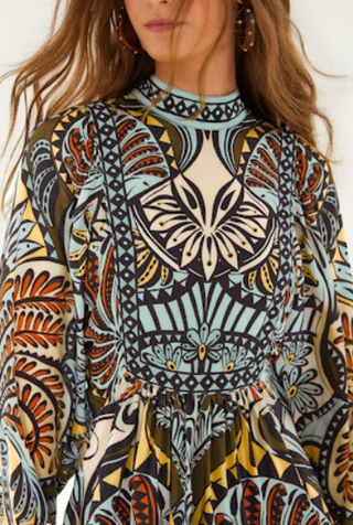 Balamana Multicolor Mini Dress