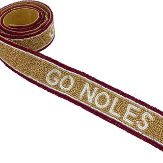Go Noles Beaded Bag Strap