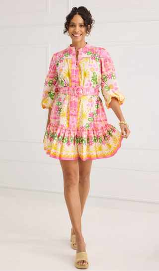The Lori-Anne Dress-Pink Tapestry Bloom