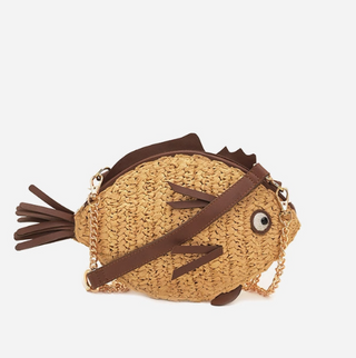 Marine Muse Raffia Fish Bag