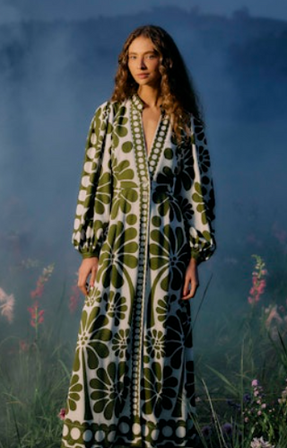 Palermo Green Maxi Dress