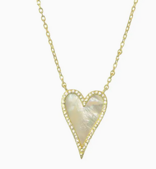 Mother of Pearl Heart Necklace
