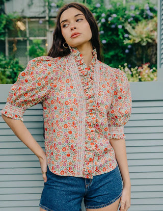 Zuri Top Short Sleeve D'Anjo Liberty