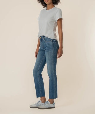 Rachael High Rise Fab Mom Jean-Raw Hem