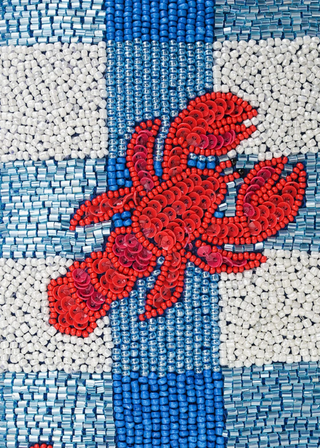 Coastal Claw Beaded Clutch