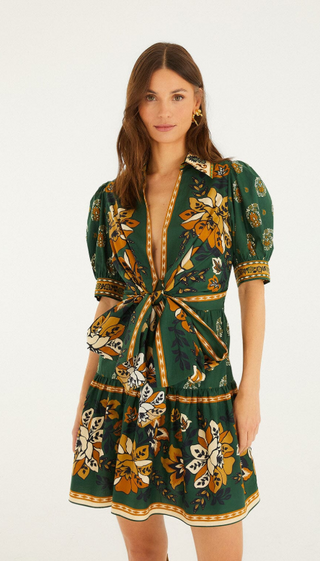 Ayla Green Mini Dress