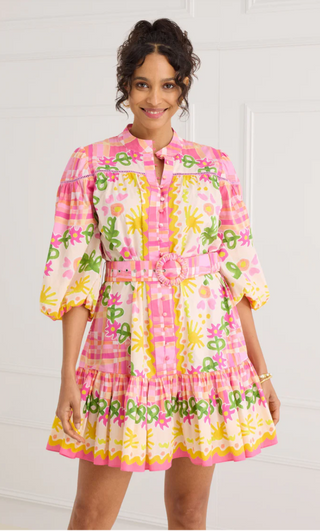 The Lori-Anne Dress-Pink Tapestry Bloom