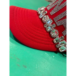 Jumbo Rhinestone Trucker Hat Chain