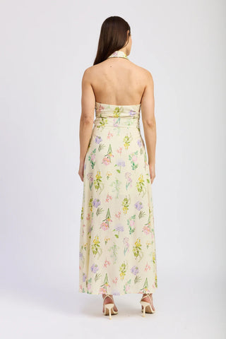 Scallop Halter Maxi Dress