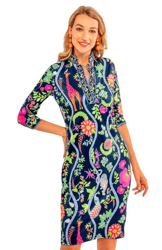Jersey Mandarin Dress