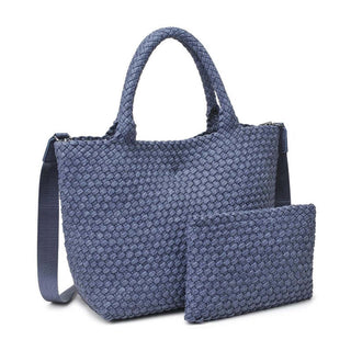 Sky's The Limit Medium Woven Tote Denim