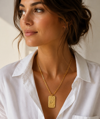 Mahjong Moon Talisman Necklace