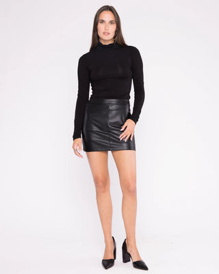 Vegan Leather Mini Skirt