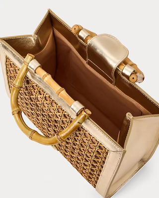 Liza Cane Top Handle Bag