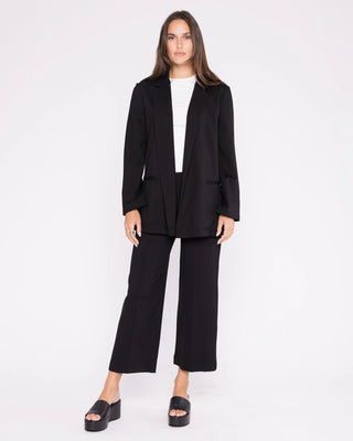 Ponte Black Wide Cropped